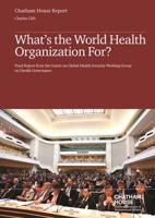 What's the World Health Organization For?