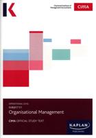 Subject E1, Organisational Management. Study Text