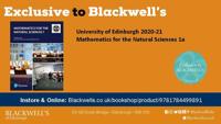 University of Edinburgh 2021-22 Mathematics for the Natural Sciences 1a