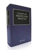 Court of Protection Practice 2016
