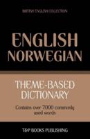 Theme-based dictionary British English-Norwegian - 7000 words