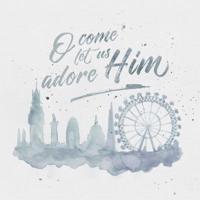 Pack of 6 (With Env) - O Come Let Us Adore Him