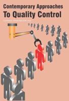 Contemporary Approaches To Quality Control