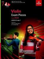 Violin Exam Pieces from 2024, ABRSM Grade 7, Violin Part, Piano Accompaniment & Audio