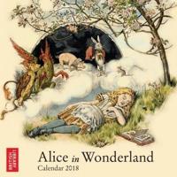 British Library - Alice in Wonderland Mini Wall Calendar 2018 Art Calendar)
