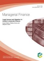 Legal Issues and Litigation in Modern Corporate Finance