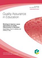Working to Improve: Seven Approaches to Quality Improvement in Education
