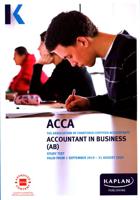 Accountant in Business (AB/FAB). Study Text