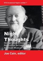 Night Thoughts: George Gaylord Simpson's Reflections on Leaving the American Museum of Natural History
