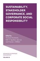 Sustainability, Stakeholder Governance and Corporate Social Responsibility