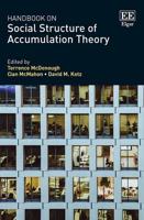 Handbook on Social Structure of Accumulation Theory