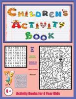Activity Books for 4 Year Olds