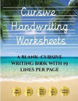 Cursive Handwriting Worksheets (Book)