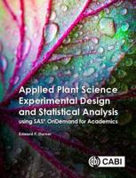 Applied Plant Science Experimental Design and Statistical Analysis