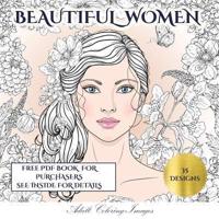 Adult Coloring Images (Beautiful Women) : An adult coloring (colouring) book with 35 coloring pages: Beautiful Women (Adult colouring (coloring) books)