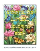 Stain Glass Window Coloring Activity Sheets
