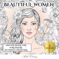 Adult Coloring (Beautiful Women)  : An adult coloring (colouring) book with 35 coloring pages: Beautiful Women (Adult colouring (coloring) books)
