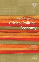 A Research Agenda for Critical Political Economy