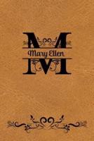 Split Letter Personalized Name Journal - Mary Ellen