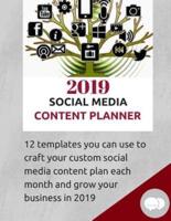 2019 Social Media Content Planner