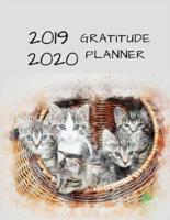 2019 2020 15 Months Kitten Cat Gratitude Journal Daily Planner