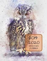 2019 2020 15 Months Owl Bird Gratitude Journal Daily Planner
