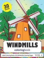 Windmills Coloring Book