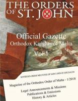 Official Gazette of the Orthodox Knights of Malta - Vol 1