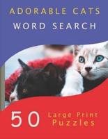 Adorable Cats Word Search