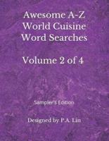 Awesome A-Z World Cuisine Word Searches