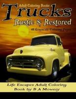 Adult Coloring Books Trucks Rustic & Restored