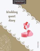 Unforgettable memories: Wedding guest diary