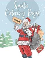Santa Coloring Pages: 70+ Christmas Coloring Books for Kids with Reindeer, Snowman, Christmas Trees, Santa Claus and More!