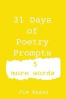 31 Days of Poetry Prompts