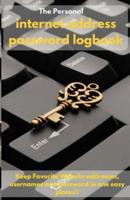 Internet Address Password Logbook