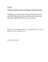 Validated Environmental and Physiological Data from the Celss Breadboard Projects Biomass Production Chamber. Bwt931 (Wheat CV. Yecora Rojo)