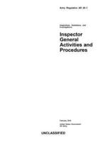 Army Regulation AR 20-1 Inspections, Assistance, and Investigations