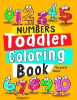 Toddler Coloring Book. Numbers.