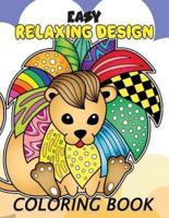 Easy Relaxing Design Coloring Book