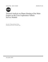 Thermal Analysis on Plume Heating of the Main Engine on the Crew Exploration Vehicle Service Module