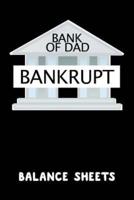 Bank of Dad Bankrupt Balance Sheets