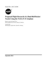 Proposed Flight Research of a Dual-Bell Rocket Nozzle Using the NASA F-15 Airplane