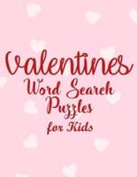 Valentines Word Search Puzzles for Kids