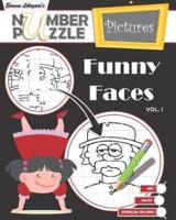 Funny Faces Number Puzzle Pictures - Volume I