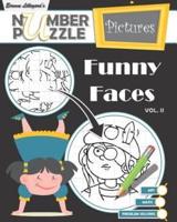 Funny Faces Number Puzzle Pictures - Volume II