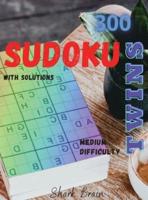 SUDOKU TWINS : 300 SUDOKU TWINS ALPHABET LETTERS, MEDIUM DIFFICULTY, WITH SOLUTIONS