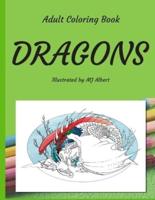 Adult Coloring Book Dragons