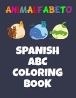Animalfabeto Spanish ABC Coloring Book