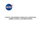 Safety and Mission Assurance Acronyms, Abbreviations, and Definitions