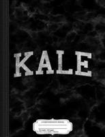 Vintage Kale University Funny Vegan Composition Notebook